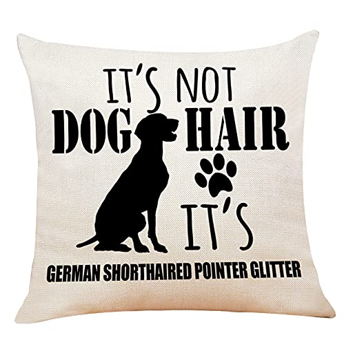M-Qizi German Shorthaired Pillow Covers, 18X18 Decorative Dog Pillow Covers, German Shorthaired Pointer Gifts, Dog Gifts For Wom