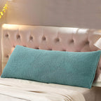 Reafort Ultra Soft Sherpa Body Pillow Cover/Case with Zipper Closure 21''x54'' (21''x54'' Body Pillow Cover, Blue)