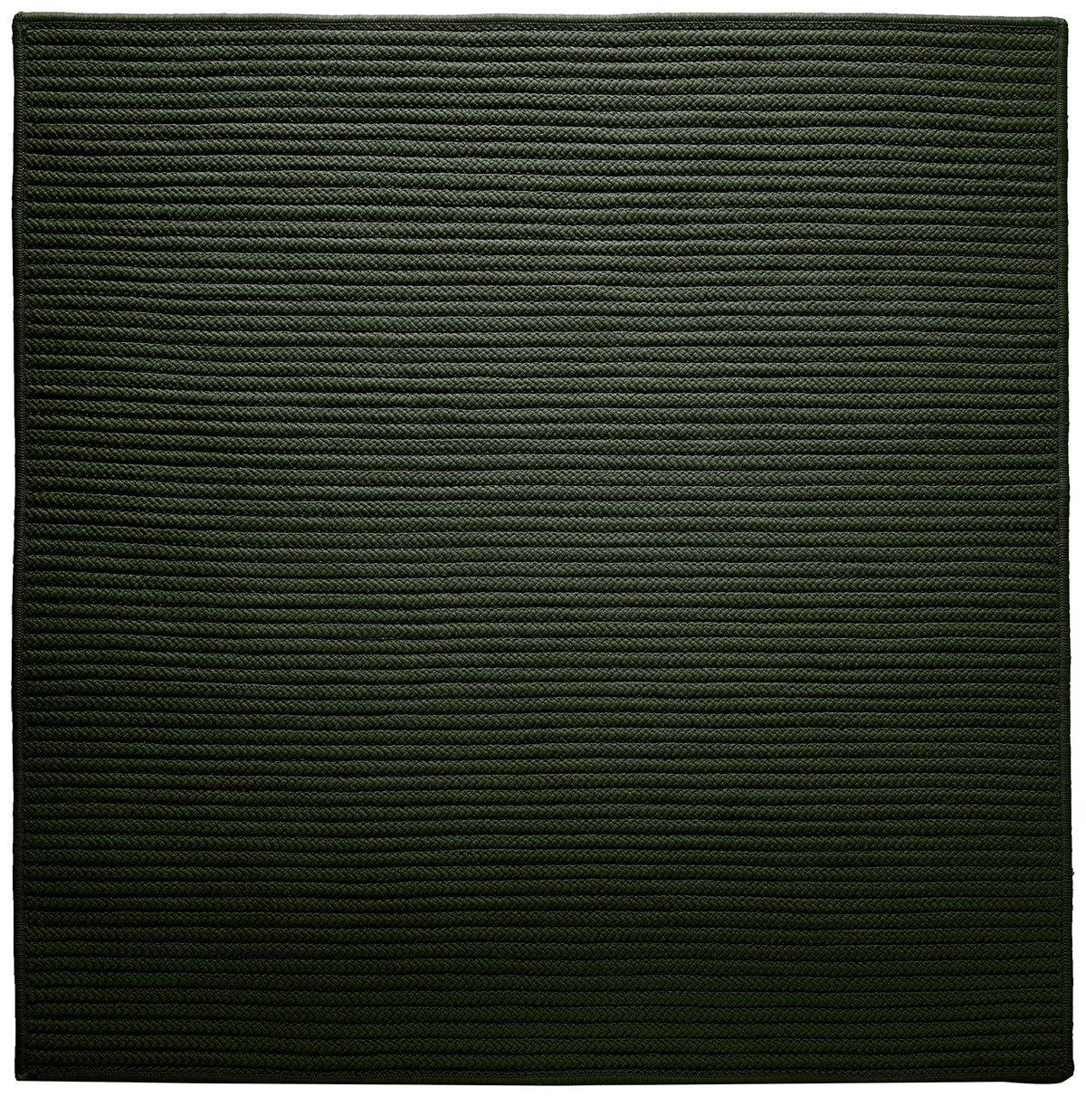 Simply Home Solid Square Rug, 10-Feet, Dark Green