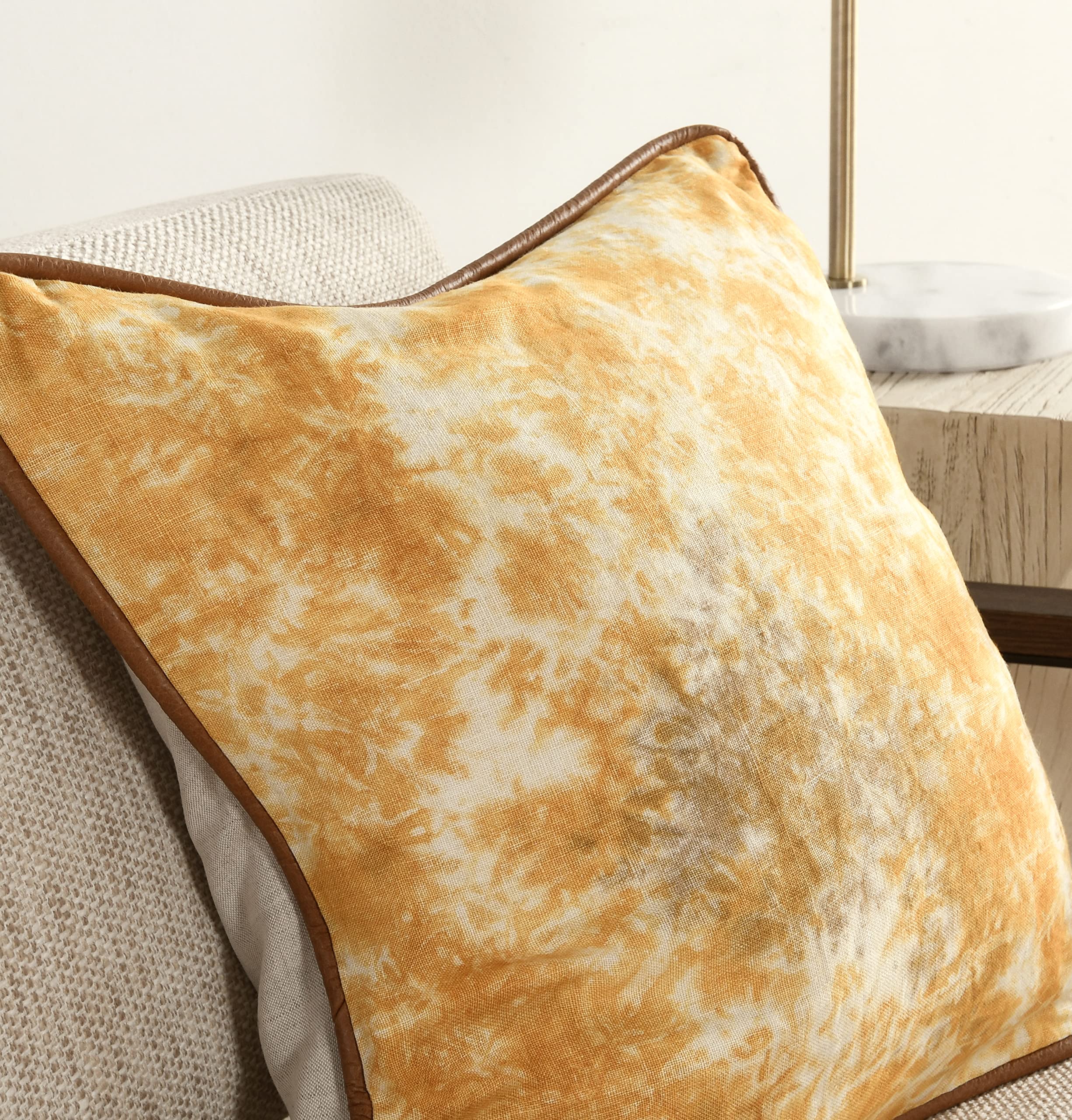 Kosas Home Nester Throw-Pillow, Saffron Orange