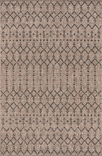 Jonathan Y Smb108D-3 Ourika Moroccan Geometric Textured Weave Indoor Outdoor -Area Rug, Bohemian, Rustic, Scandinavian Easy-Cleaning,Bedroom,Kitchen,Backyard,Patio,Non Shedding, Natural/Black, 3 X 5