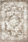 Unique Loom Sofia Collection Area Rug - Salle Garnier (4 1 x 6 1 Rectangle, Light Brown/ Brown)