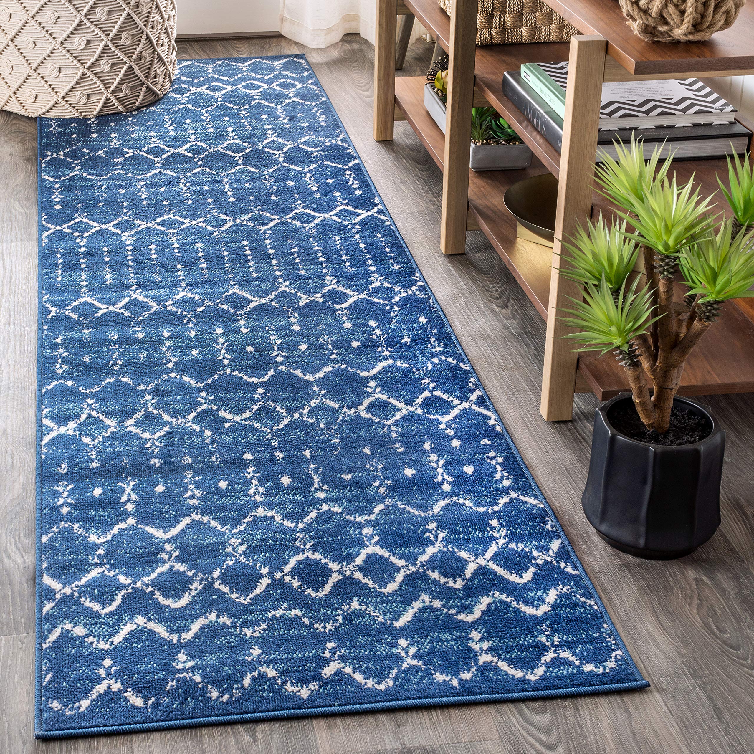 JONATHAN Y MOH101A-210 Moroccan Hype Boho Vintage Diamond Indoor Area -Rug Bohemian Easy -Cleaning Bedroom Kitchen Living Room N