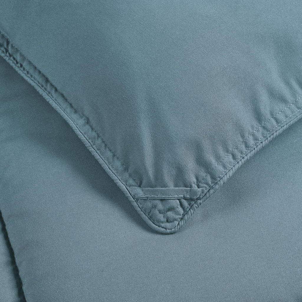 Chezmoi Collection China Blue Down Alternative Comforter Oversized King - 3-Piece Lightweight Comforter Set - All Seasons Microf