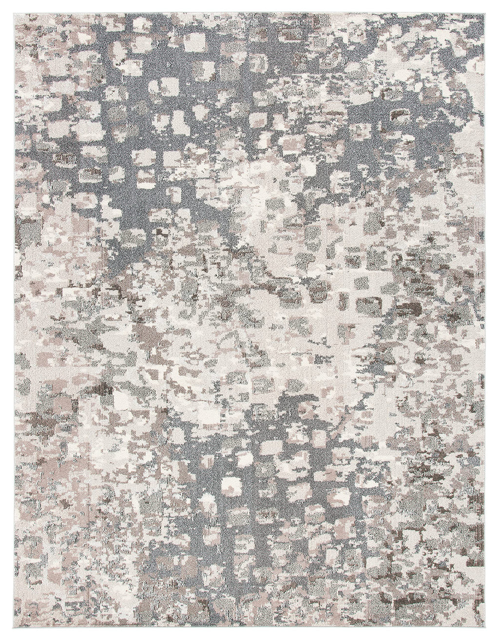 Safavieh Madison Collection Area Rug - 9' X 12', Grey & Beige, Boho Abstract Design, Non-Shedding & Easy Care, Ideal For High Tr