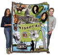 Pure Country Weavers State Of Missouri Blanket - Gift Tapestry Throw Woven From Cotton - Made In The Usa (72X54)