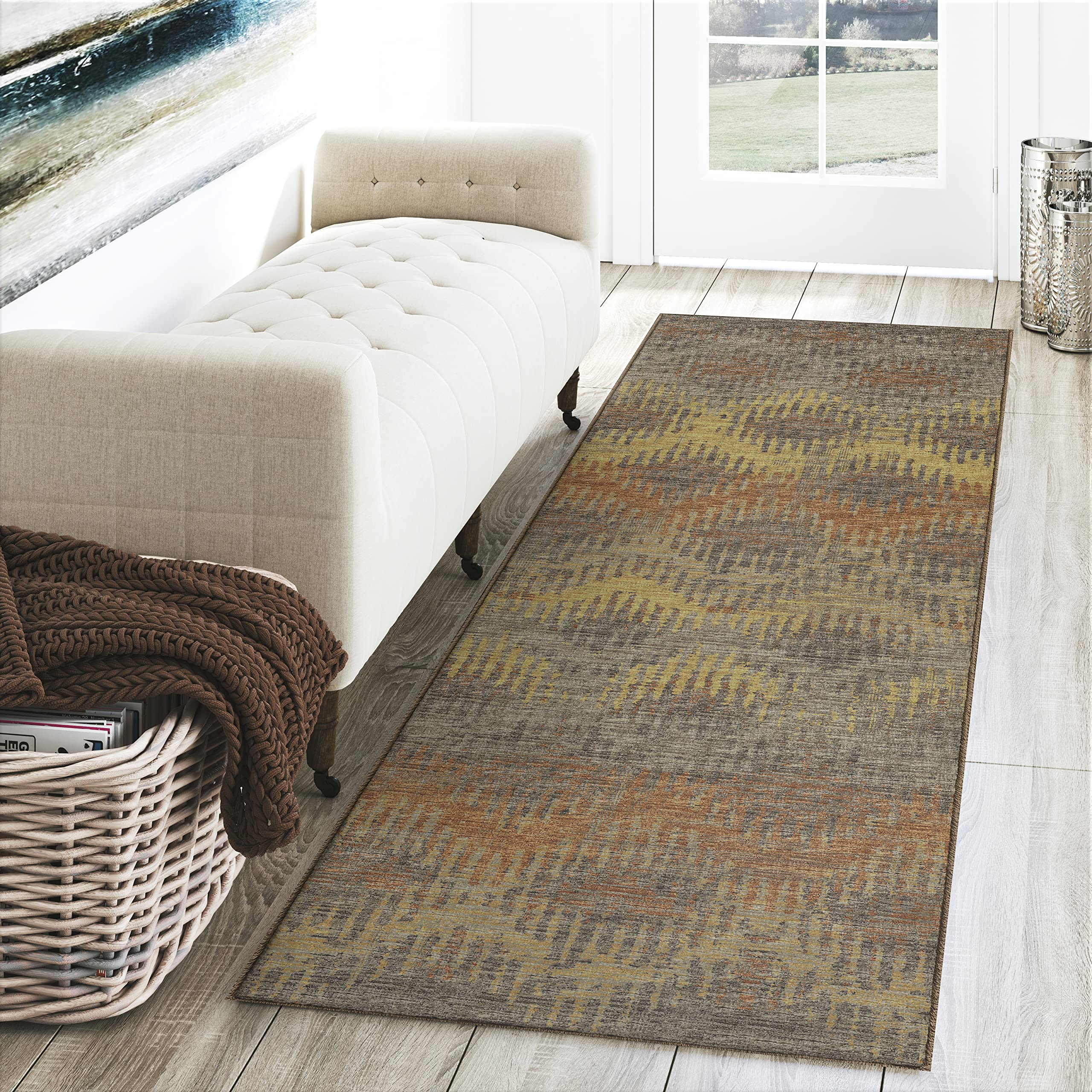 Dalyn Rugs Brisbane Br9 Dynamic Chevron Sunset 2'3" X 7'6"