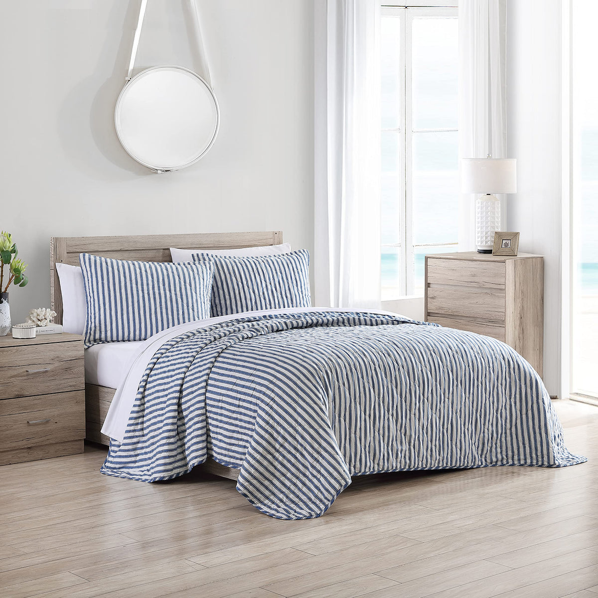 Stone Cottage - Full/Queen Quilt Set, Super Soft Reversible Bedding With Matching Shams, Luxurious Room Essentials (Willow Way I