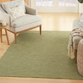 Nourison Positano Indoor/Outdoor Green 5' X 7' Area Rug, Easy Cleaning, Non Shedding, Bed Room, Living Room, Dining Room, Backya