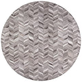 Addison Rugs Laredo Alr41 Gray Washable 8' X 8' Indoor Outdoor Round Rug, Easy Clean, Machine Washable, Non Shedding, Bedroom, Entry, Living Room, Dining Room, Kitchen, Patio Rug