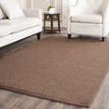 SAFAVIEH Natural Fiber Collection Accent Rug - 4 x 6, Chocolate, Sisal Design, Easy Care, Ideal for High Traffic Areas in Entr