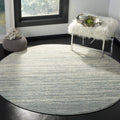 SAFAVIEH Adirondack Collection 5 Round Slate / Cream ADR113T Modern Ombre Non-Shedding Dining Room Entryway Foyer Living Room B