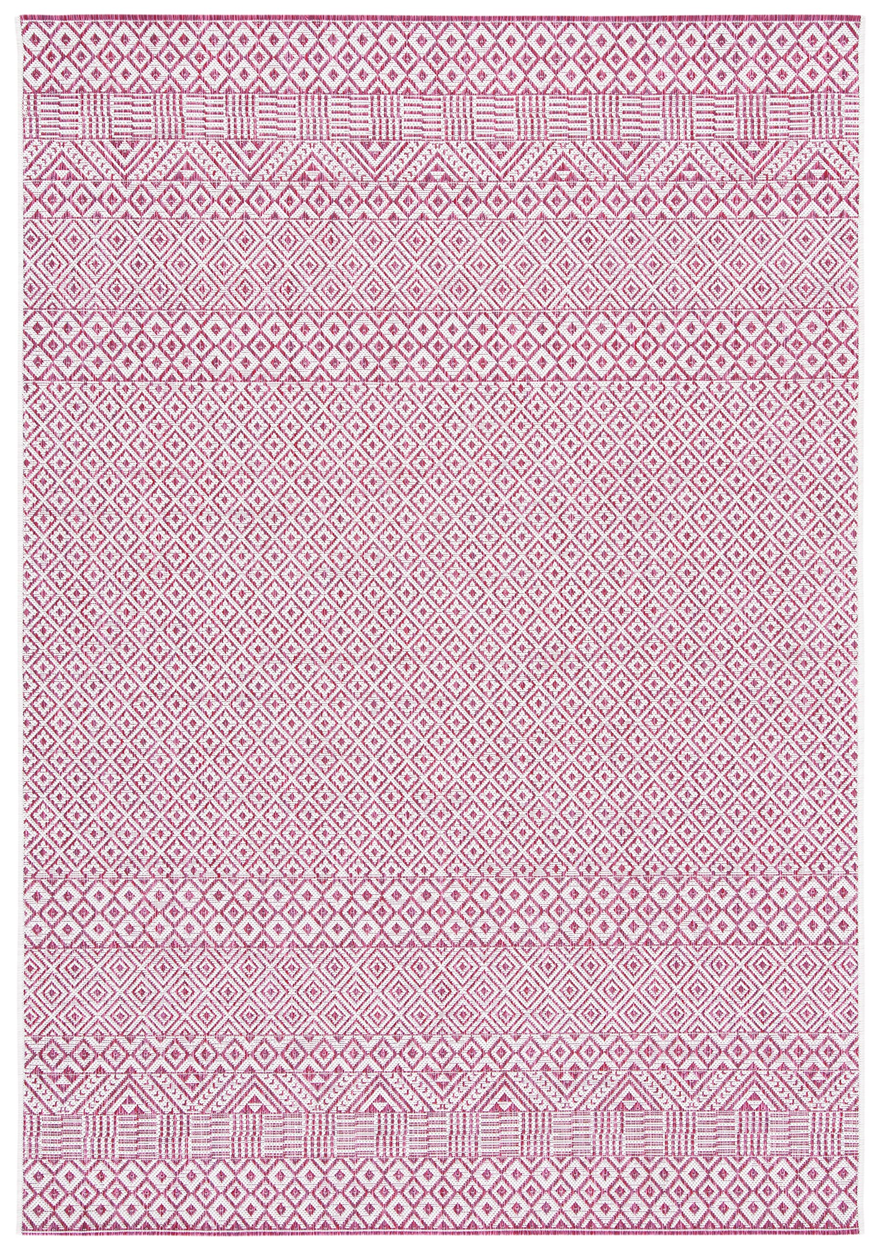 Safavieh Courtyard Collection 2' X 3'7' Ivory/Red Cy8235 Indoor/ Outside Waterproof Easy Cleansingpatio Backyard Mudroom Accent