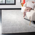 SAFAVIEH Evoke Collection 51 x 76 Dark Grey/Ivory EVK228H Abstract Burst Non-Shedding Living Room Bedroom Area Rug