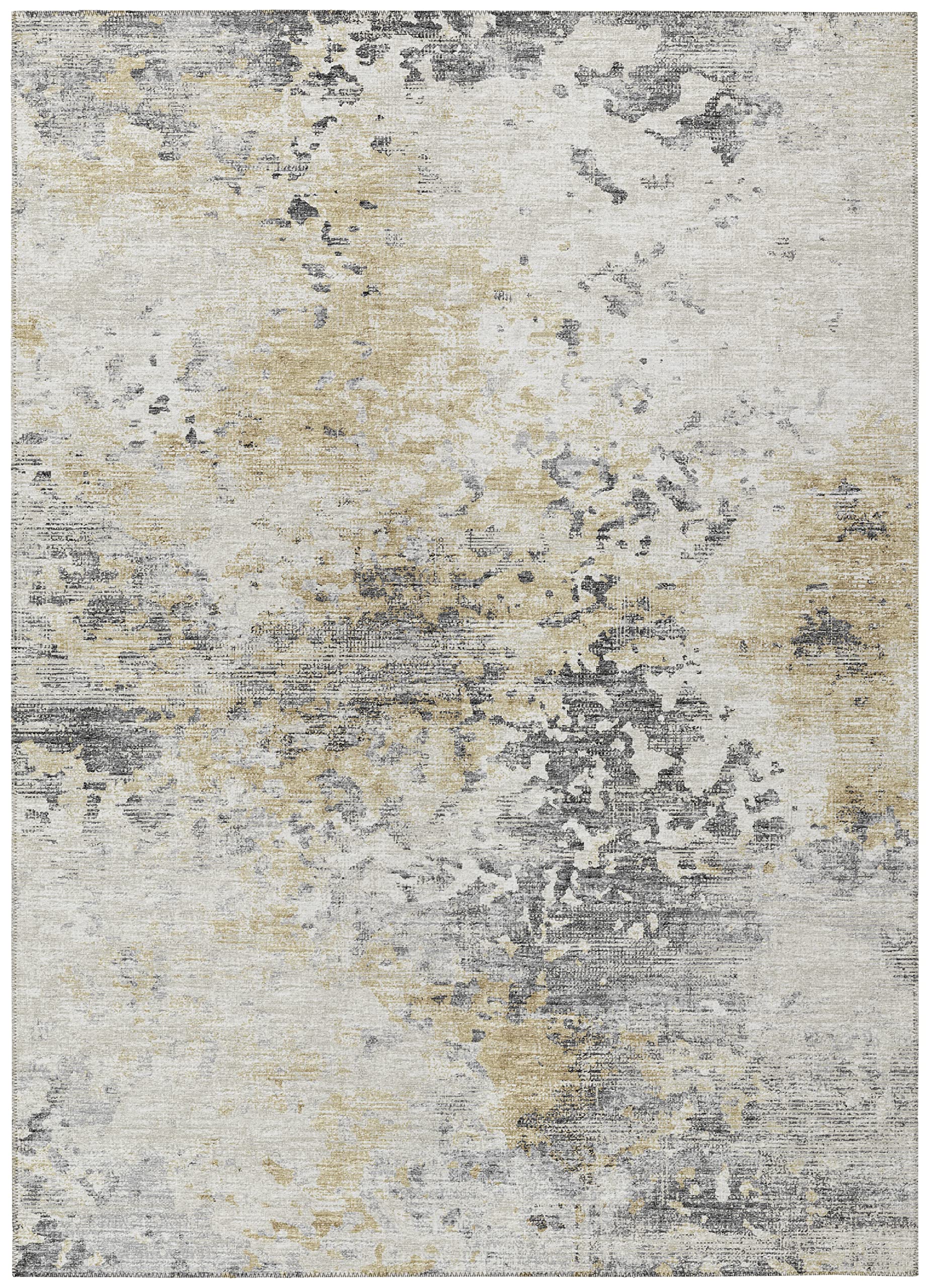 Addison Rugs Indoor/Outdoor Accord Aac35 Moody Washable 8' X 8' Indoor Outdoor Round Rug, Easy Clean, Machine Washable, Non Shedding, Bedroom, Living Room, Dining Room, Kitchen, Patio Rug