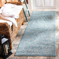 Safavieh Courtyard Collection 2'3' X 20' Aqua/Grey Cy8680 Indoor/ Outside Waterproof Easy Cleansingpatio Backyard Mudroom Runne