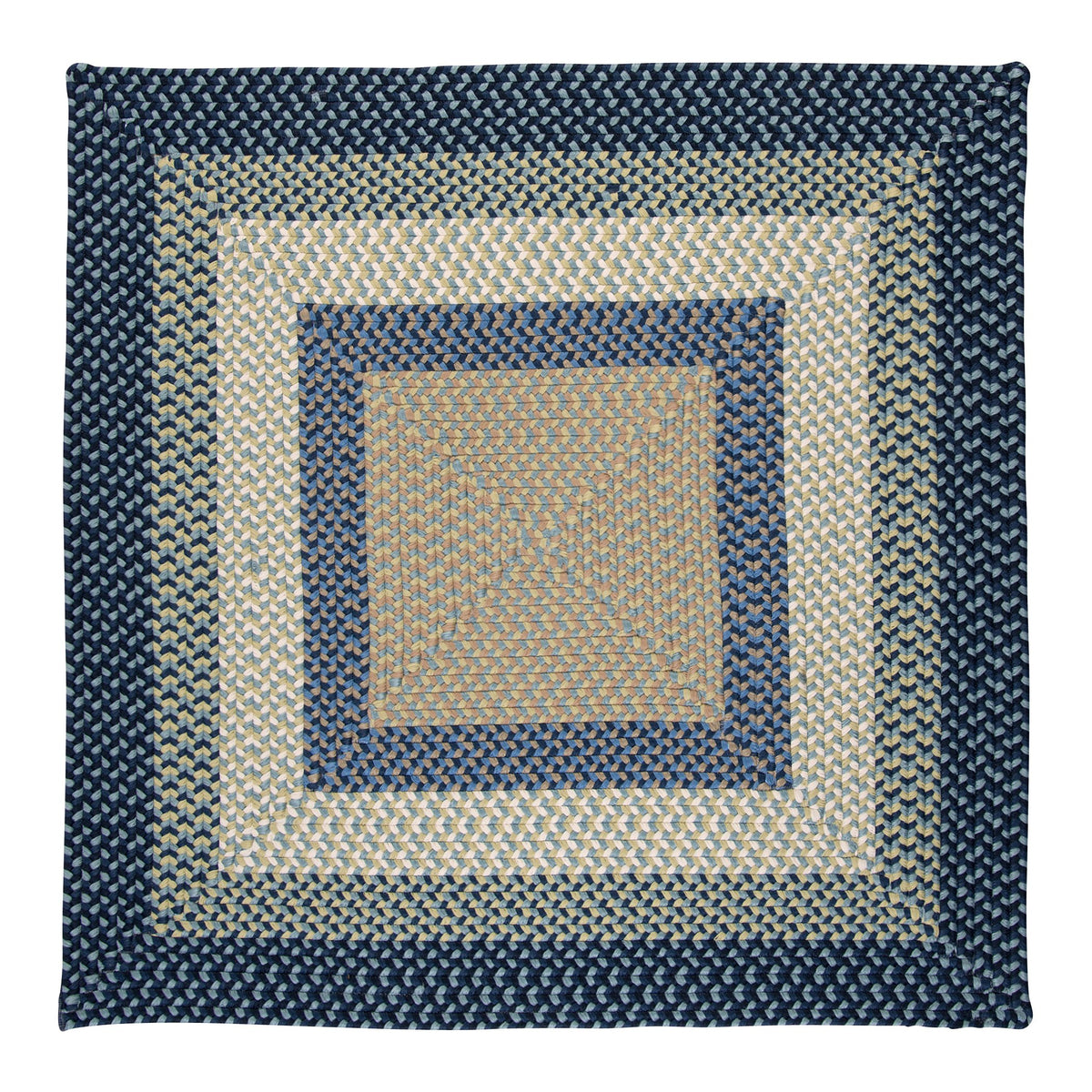 Montego Square Rug, 10-Feet, Blue Burst