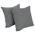 Blazing Needles Square Polyester Jacquard Throw Pillows, 17", Hazeltsb Domino 2 Count