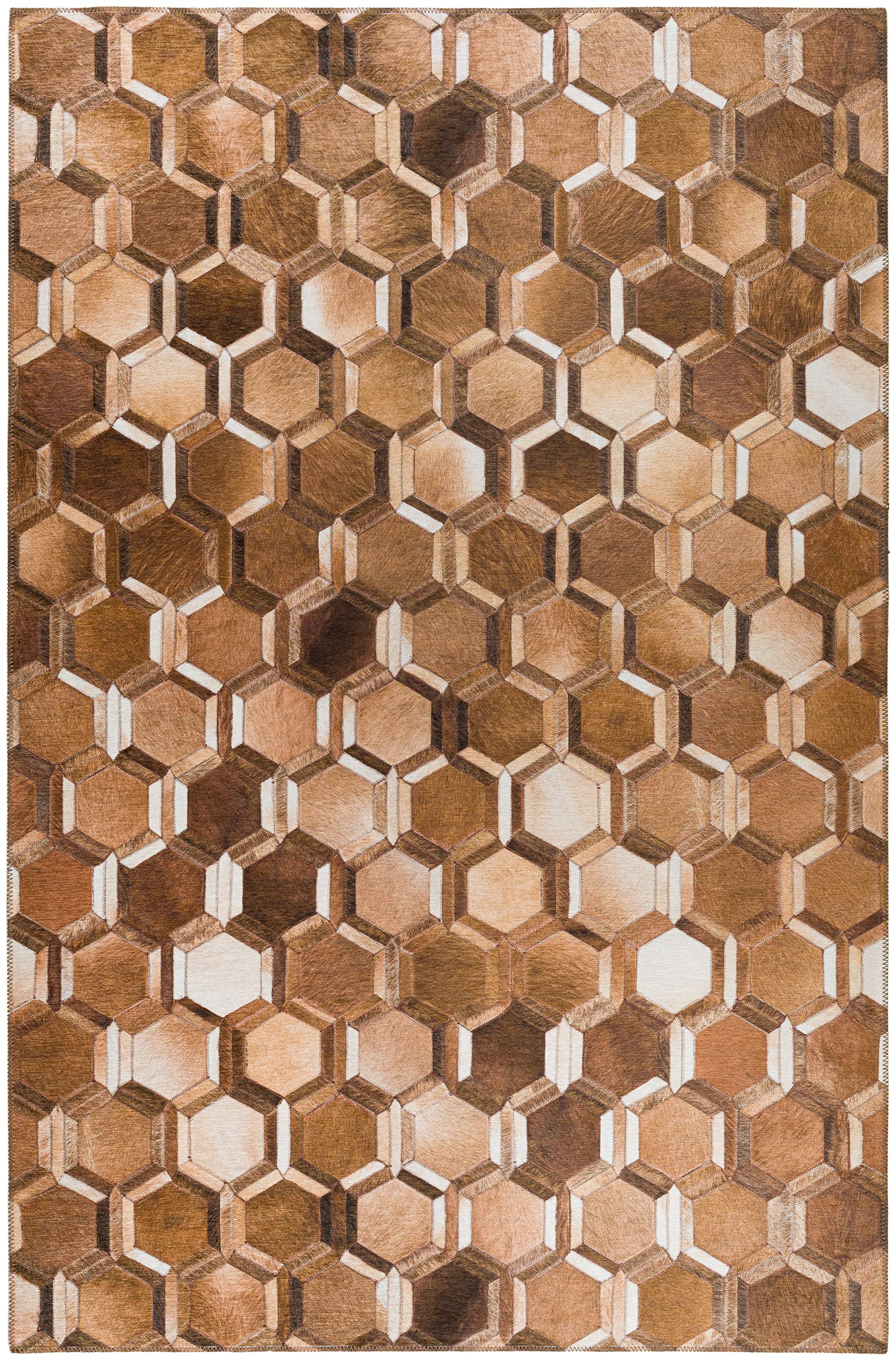 Addison Rugs Laredo Alr31 Brown Washable 3' X 5' Indoor Outdoor Area Rug, Easy Clean, Machine Washable, Non Shedding, Bedroom, Entry, Living Room, Dining Room, Kitchen, Patio Rug