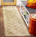SAFAVIEH Courtyard Collection 23 x 8 Brown/Bone CY6918 Trellis Indoor/ Outside Waterproof Easy cleansingPatio Backyard Mudroom