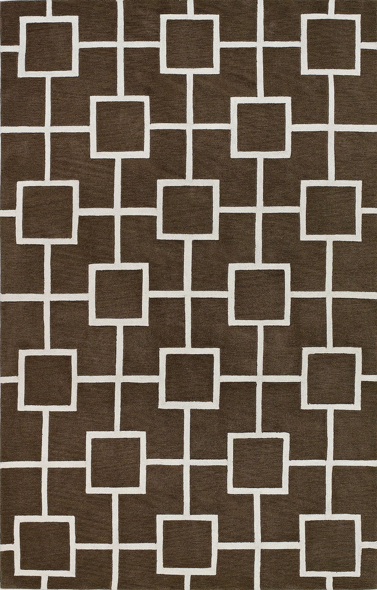 Addison Optics Modern Geometric Square Brown 8' X 10' Area Rug