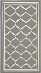 Safavieh Courtyard Collection 2' X 3'7' Anthracite/Beige Cy6918 Trellis Indoor/ Outdoor Waterproof Easy Cleaning Patio Backyard Mudroom Accent Rug