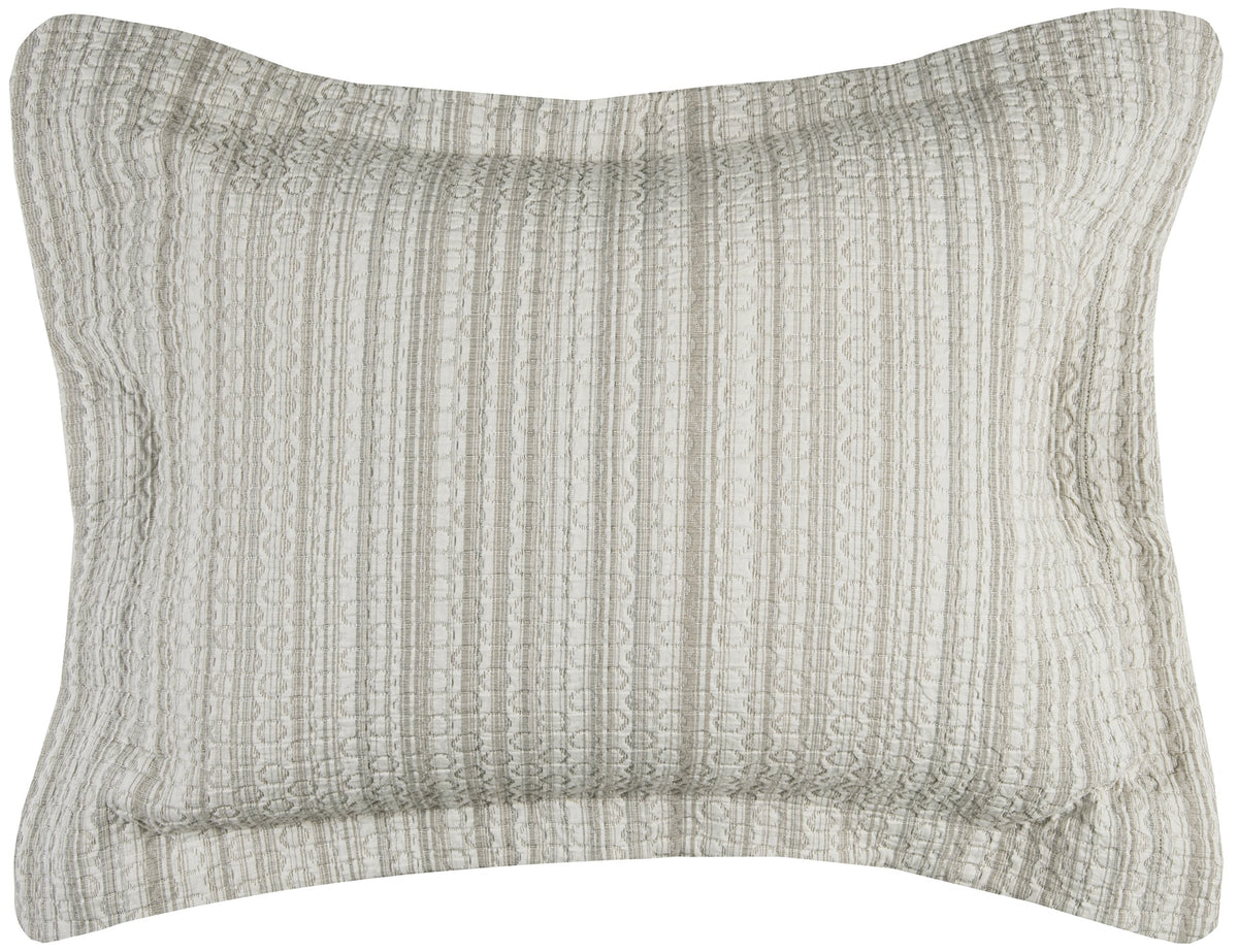 Rizzy Home | BT4011 | 20&quot;x36&quot; Brown/Neutral/Solid Textured King Sham