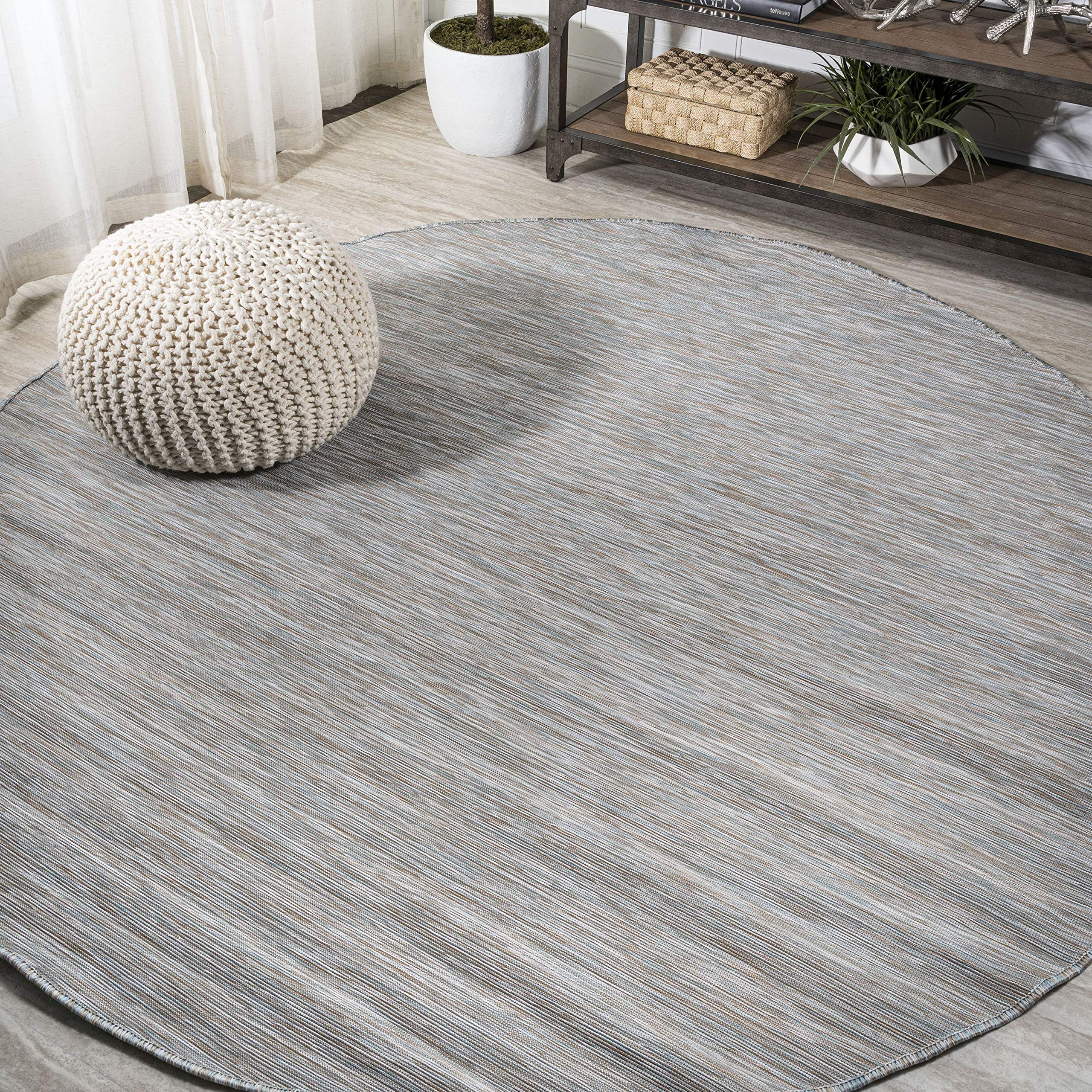 Jonathan Y Tsn100A-6R Ethan Modern Flatweave Solid Indoor Outdoor -Area Rug Casual Contemporary Solid Coastal Easy-Cleaning Bedr