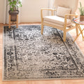 SAFAVIEH Adirondack Collection Accent Rug - 4 x 6, Grey & Black, Oriental Distressed Design, Non-Shedding & Easy Care, Ideal f