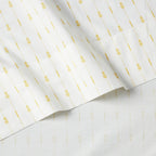 Tommy Bahama - King Sheets, Cotton Percale Bedding Set, Crisp & Cool, Stylish Home Decor (Pineapple Pinstripe Yellow, King)