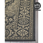 Fh Home Flat Woven Outdoor Rug - Waterproof, Easy To Clean, Stain Resistant - Premium Polypropylene Yarn - Vintage - Porch, Deck
