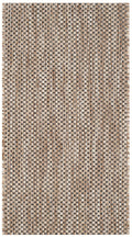 SAFAVIEH Courtyard Collection Accent Rug - 2 x 37, Natural & Black, Non-Shedding & Easy Care, Indoor/Outdoor & Washable-Ideal 