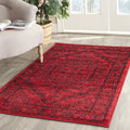 SAFAVIEH Adirondack Collection Accent Rug - 3 x 5, Red & Black, Oriental Medallion Design, Non-Shedding & Easy Care, Ideal for