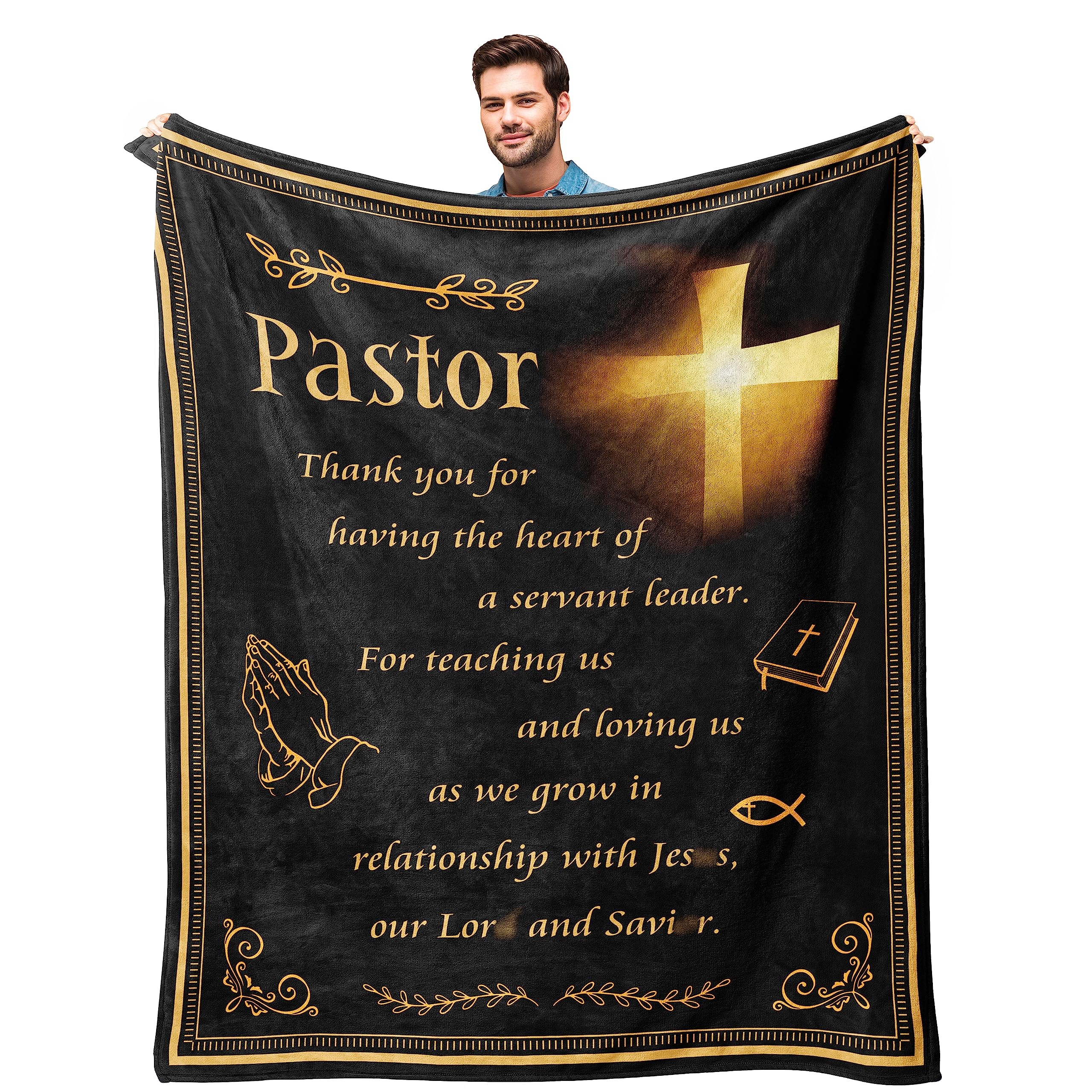 Kituzol Pastor Appreciation Gifts Blanket 50'X60' - Unique Pastor Gifts - Gifts For Pastor - Pastors Appreciation Decorations