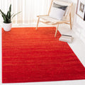 SAFAVIEH Adirondack Collection Area Rug - 6 x 9, Red & Grey, Modern Ombre Design, Non-Shedding & Easy Care, Ideal for High Tra
