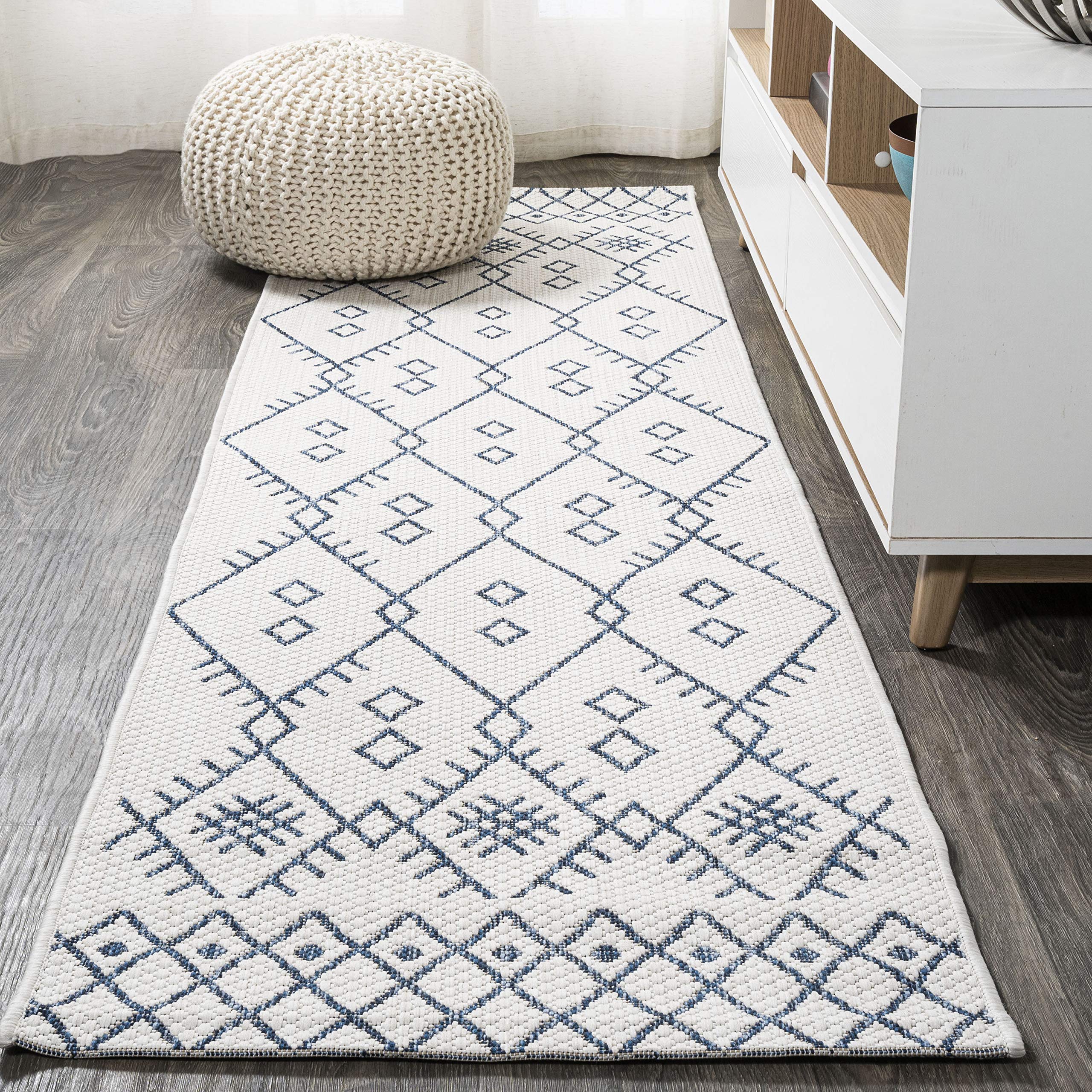 JONATHAN Y SMB123B-210 Boho Moroccan Indoor Outdoor Area-Rug Bohemian Casual Easy-Cleaning Bedroom Kitchen Backyard Patio Non Sh