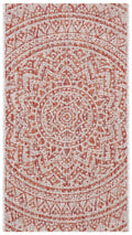 Safavieh Courtyard Collection Accent Rug - 2'3' X 5', Light Beige & Terracotta, Non-Shedding & Easy Care, Indoor/Outdoor & Washable-Ideal For Patio, Backyard, Mudroom (Cy8734-36512)