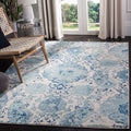 SAFAVIEH Madison Collection Area Rug - 10 x 14, Cream & Turquoise, Boho Chic Glam Paisley Design, Non-Shedding & Easy Care, Id