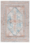 SAFAVIEH Shivan Collection 4 x 6 Blue/Grey SHV725M Medallion Distressed Non-Shedding Living Room Bedroom Accent Rug
