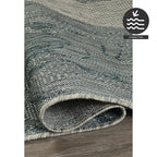 Fh Home Outdoor Rug - Waterproof Easy To Clean Stain Resistant - Patio Indoor Outdoor Porch Deck Balcony Entryway - Modern Abstr