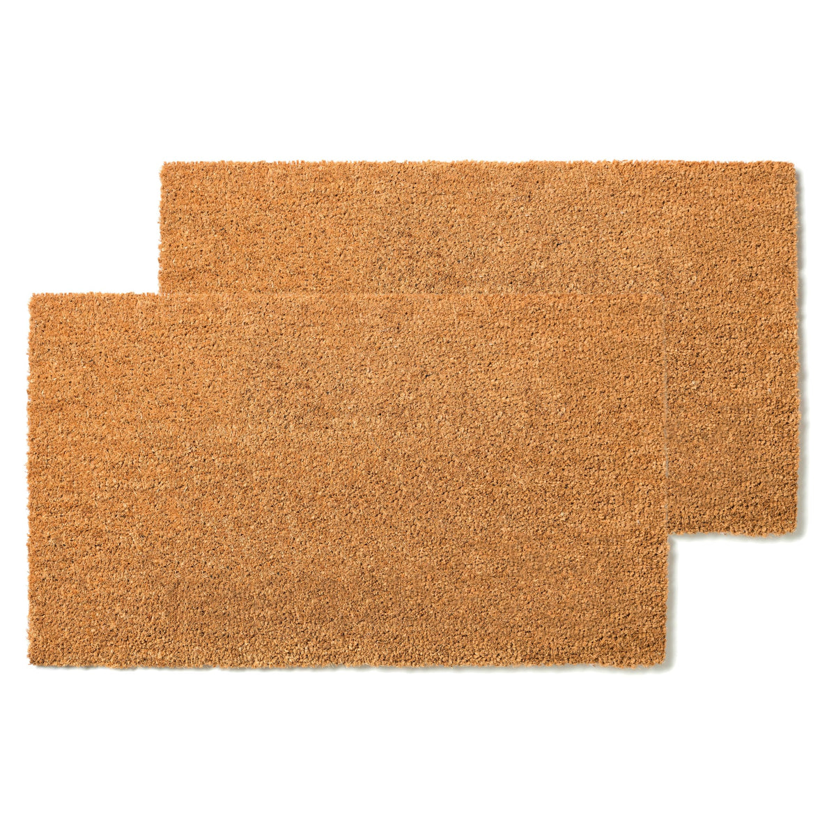 Irongate Coco Coir Door Mat - 2 Pack Non Slip Heavy Duty Back Coir Door Mat - Dirt Trapping Welcome Mat - Easy Clean Durable Ind