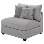 Scott Living Coaster 551511 Cambria Upholstered Armless Chair Grey