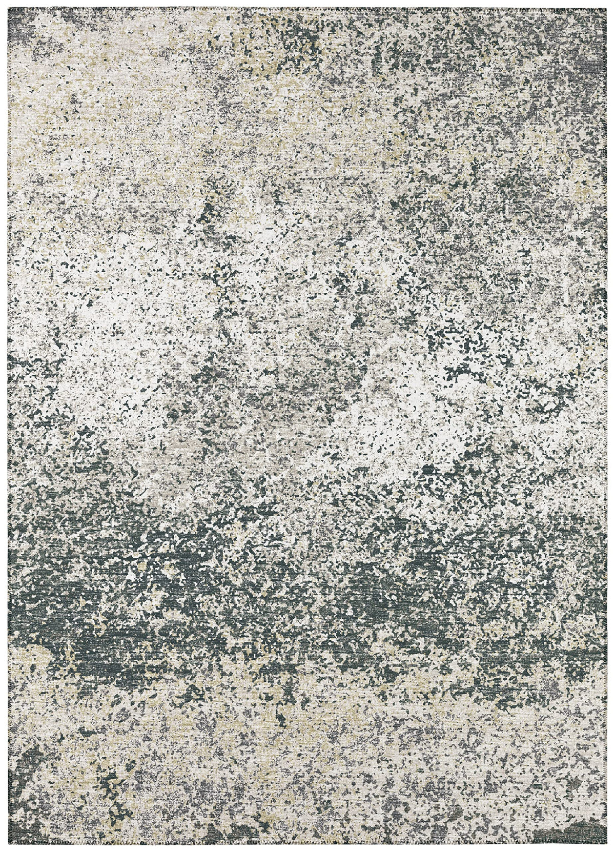 Addison Rugs Rylee Ary33 Grey Washable 5' X 7'6&quot; Indoor Outdoor Area Rug, Easy Clean, Machine Washable, Non Shedding, Bedroom, Entry, Living Room, Dining Room, Kitchen, Patio Rug