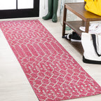 Jonathan Y Smb108Q-28 Ourika Moroccan Geometric Textured Weave Indoor Outdoor Area Rug, Bohemian, Rustic, Scandinavian Easy Clea