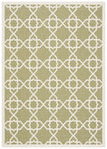 SAFAVIEH Courtyard Collection Accent Rug - 4 x 57, Green & Beige, Non-Shedding & Easy Care, Indoor/Outdoor & Washable-Ideal fo
