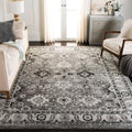 SAFAVIEH Vintage Hamadan Collection Area Rug - 67 x 9, Grey & Black, Oriental Traditional Persian Design, Non-Shedding & Easy 