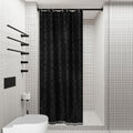Siiluminisoy Small Stall Boho Shower Curtain Black Tassle Woven Fabric Shower Curtain 36 X 72 Half Size Tufted Chevron Striped T
