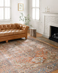 Loloi II Loren Terracotta/Sky 2-6 x 7-6 Runner Rug