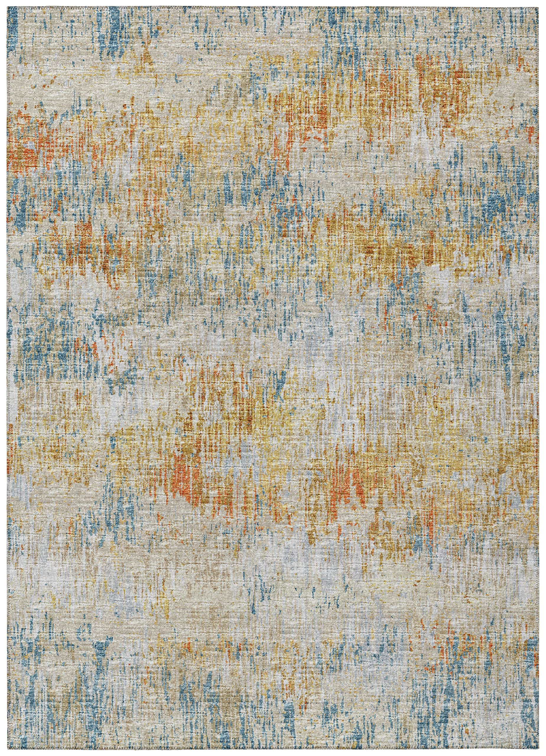 Addison Rugs Indoor/Outdoor Accord Aac31 Gilded Washable 8' X 10' Indoor Outdoor Area Rug, Easy Clean, Machine Washable, Non Shedding, Bedroom, Living Room, Dining Room, Kitchen, Patio Rug