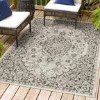 Jonathan Y Smb102D-3 Rozetta Boho Medallion Textured Weave Indoor Outdoor -Area Rug Coastal Bohemian Rustic Glam Easy-Cleaning B